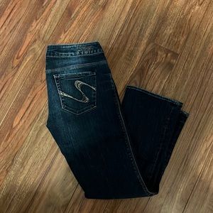 Silver jeans “santorini” slim bootcut Sz 28